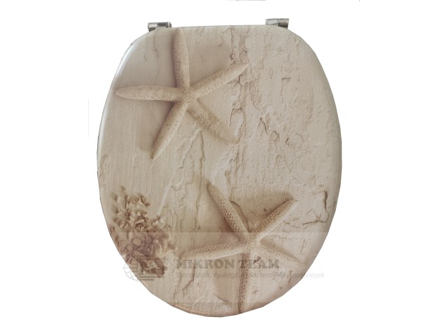 WC tető - MDF - csillag
